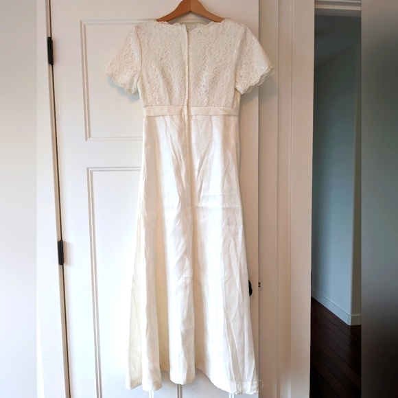 Vintage Ivory Dress, XS/S - Picture 3 of 10